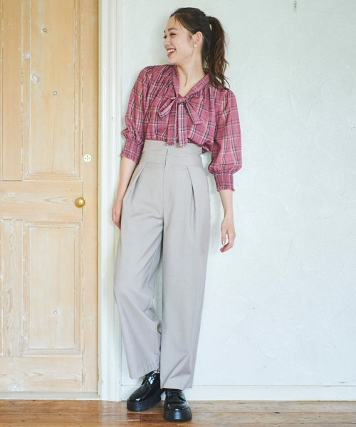 31 Sons de mode(トランテアン ソン ドゥ モード)の「タックワイドパンツ(その他パンツ・レディース・グレー/ベージュ/キャメル・36/38)」の20枚目の写真