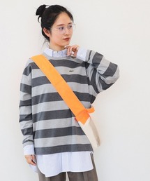 LACOSTE(ラコステ)の「LACOSTE BOY / 別注 ストライプ ロングスリーブ Tシャツ(Tシャツ/カットソー・レディース)」