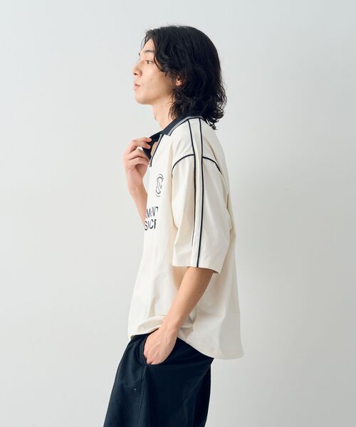 CRAFT STANDARD BOUTIQUE（クラフトスタンダードブティック）の「接触冷感・/Vカット/イージーケア/ストレッチ/ゲームシャツ-A（シャツ/ブラウス・メンズ・オフホワイト/ネイビー/ブラック・XL/L/M）」の10枚目の写真