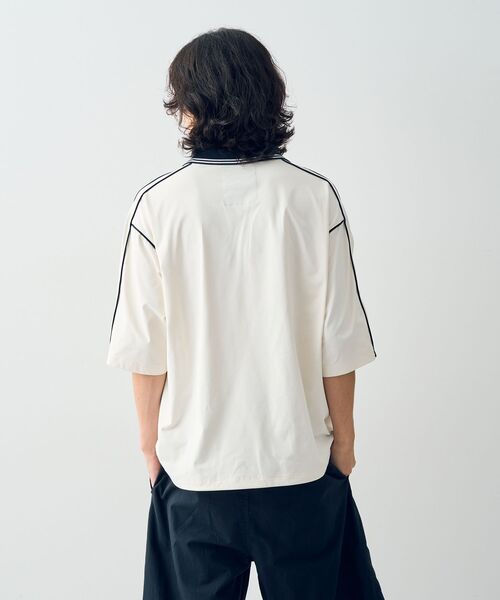 CRAFT STANDARD BOUTIQUE（クラフトスタンダードブティック）の「接触冷感・/Vカット/イージーケア/ストレッチ/ゲームシャツ-A（シャツ/ブラウス・メンズ・オフホワイト/ネイビー/ブラック・XL/L/M）」の11枚目の写真