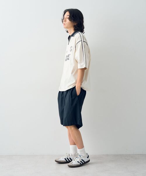 CRAFT STANDARD BOUTIQUE（クラフトスタンダードブティック）の「接触冷感・/Vカット/イージーケア/ストレッチ/ゲームシャツ-A（シャツ/ブラウス・メンズ・オフホワイト/ネイビー/ブラック・XL/L/M）」の13枚目の写真