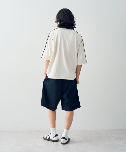 CRAFT STANDARD BOUTIQUE（クラフトスタンダードブティック）の「接触冷感・/Vカット/イージーケア/ストレッチ/ゲームシャツ-A（シャツ/ブラウス・メンズ・オフホワイト/ネイビー/ブラック・XL/L/M）」の14枚目の写真