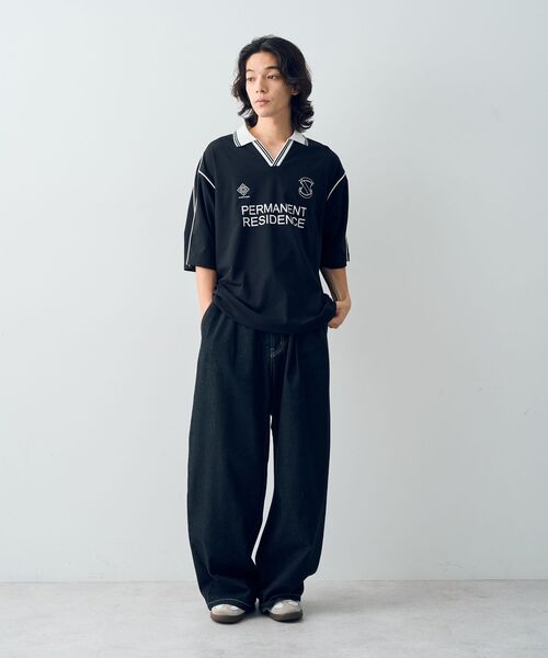 CRAFT STANDARD BOUTIQUE（クラフトスタンダードブティック）の「接触冷感・/Vカット/イージーケア/ストレッチ/ゲームシャツ-A（シャツ/ブラウス・メンズ・オフホワイト/ネイビー/ブラック・XL/L/M）」の18枚目の写真