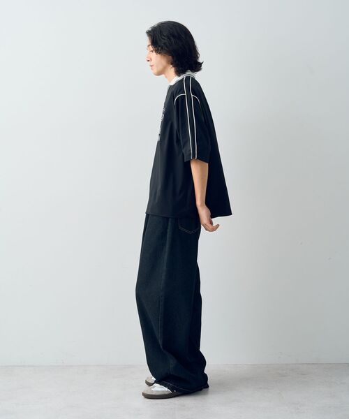 CRAFT STANDARD BOUTIQUE（クラフトスタンダードブティック）の「接触冷感・/Vカット/イージーケア/ストレッチ/ゲームシャツ-A（シャツ/ブラウス・メンズ・オフホワイト/ネイビー/ブラック・XL/L/M）」の19枚目の写真