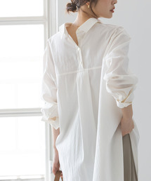 Noble | 【My Policy Shirt】バックボタンレギュラーオーバーシャツ(シャツ/ブラウス)