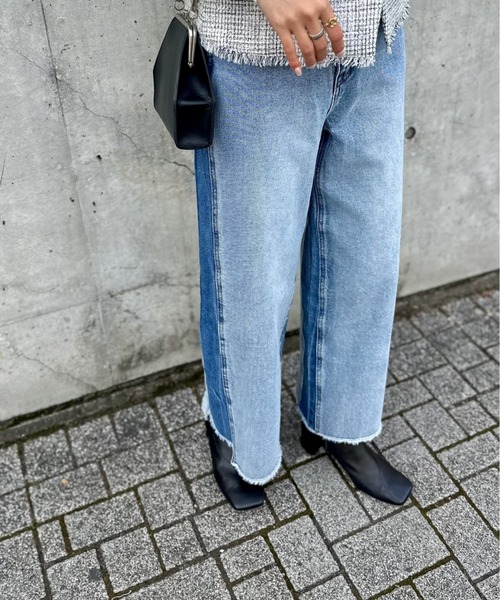 LOVELESS(ラブレス)の「【追加生産】リコンストラクトバギーデニム(デニムパンツ・レディース・ブルー系その他3/グレー系その他・34/36/38)」の19枚目の写真