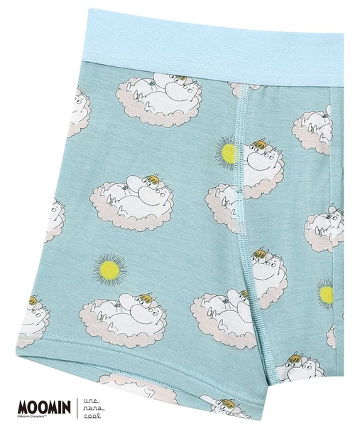 une nana cool(ウンナナクール)の「【MOOMIN × une nana cool 】メンズボクサーパンツ(ボクサーパンツ・メンズ・スモークピンク/アイボリー/スカイブルー/ネイビー・M/L)」の5枚目の写真
