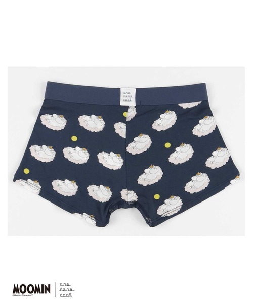 une nana cool(ウンナナクール)の「【MOOMIN × une nana cool 】メンズボクサーパンツ(ボクサーパンツ・メンズ・スモークピンク/アイボリー/スカイブルー/ネイビー・M/L)」の6枚目の写真