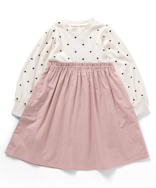 apres les cours（アプレレクール）の「【WEB限定】パワショルドッキングワンピース（ワンピース・キッズ・ピンク/ネイビー/ブラック・110/100/90/80/140/130/120）」の9枚目の写真