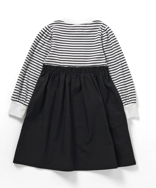 apres les cours（アプレレクール）の「【WEB限定】パワショルドッキングワンピース（ワンピース・キッズ・ピンク/ネイビー/ブラック・110/100/90/80/140/130/120）」の10枚目の写真