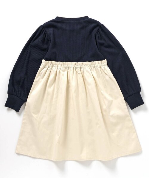 apres les cours（アプレレクール）の「【WEB限定】パワショルドッキングワンピース（ワンピース・キッズ・ピンク/ネイビー/ブラック・110/100/90/80/140/130/120）」の11枚目の写真