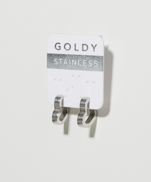 GOLDY(ゴールディ)の「【金属アレルギー軽減】ハート フープ ワンタッチ ステンレス ピアス(ピアス(両耳用)・レディース・ゴールド/シルバー・FREE)」の7枚目の写真