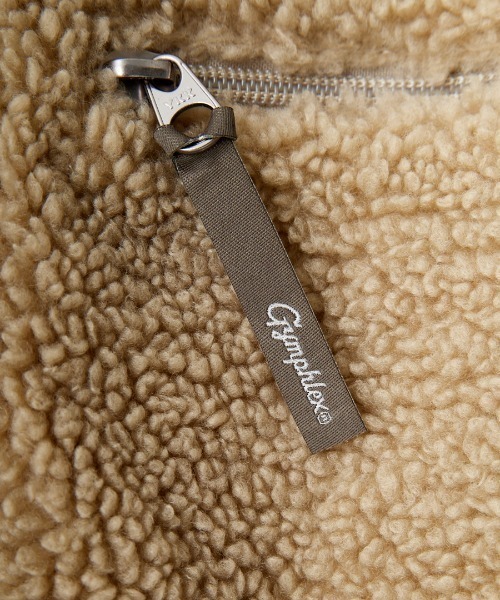 [GYMPHLEX/ジムフレックス] COZY LIGHT ボアフリースブルゾン
