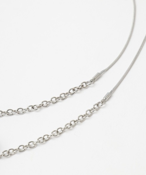 HARE（ハレ）の「ボリュームボールフリンジネックレス(HARE)（ネックレス・レディース・シルバー/ホワイト・FREE）」の15枚目の写真