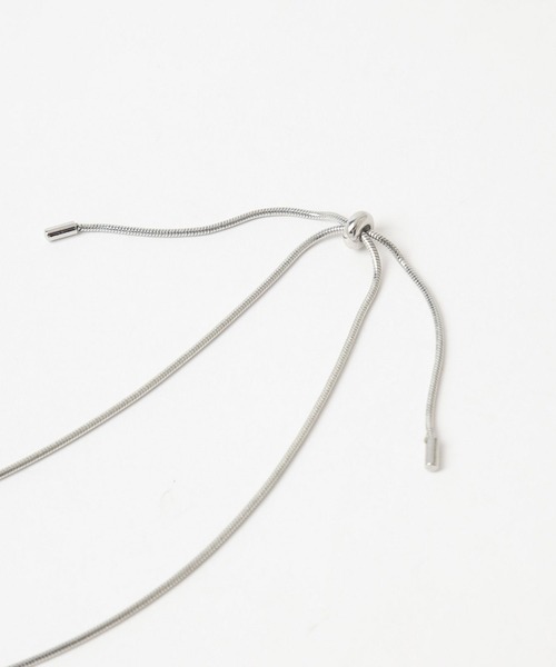 HARE（ハレ）の「ボリュームボールフリンジネックレス(HARE)（ネックレス・レディース・シルバー/ホワイト・FREE）」の16枚目の写真