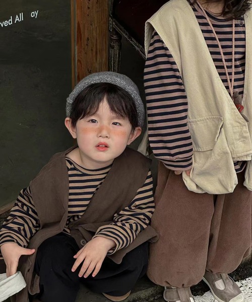 aimoha（アイモハ）の「【aimoha-KIDS-】フィッシングベスト（ベスト・キッズ・ブラック/チョコ/オフホワイト・100/110/120/90/130）」の10枚目の写真