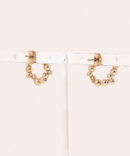 CIAOPANIC TYPY（チャオパニックティピー）の「lilメタルサークルビーズピアス（ピアス（両耳用）・レディース・ゴールド/シルバー・ONE SIZE）」の10枚目の写真