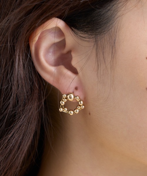 CIAOPANIC TYPY（チャオパニックティピー）の「lilメタルサークルビーズピアス（ピアス（両耳用）・レディース・ゴールド/シルバー・ONE SIZE）」の5枚目の写真