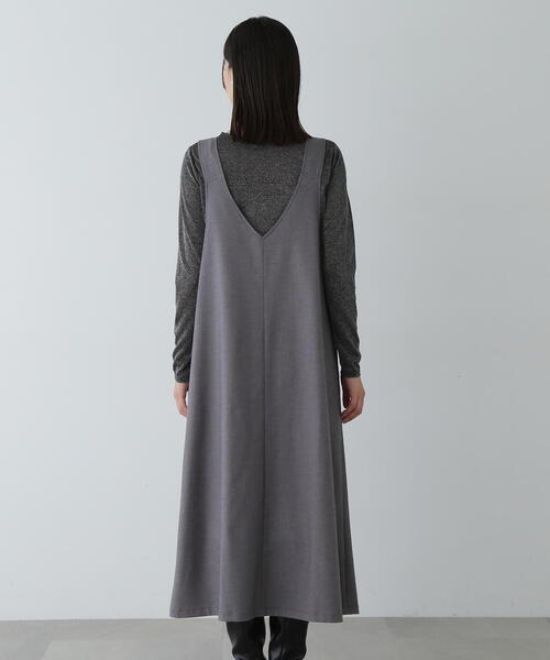 N.（N. Natural Beauty Basic）（エヌエヌナチュラルビューティーベーシック）の「◆バックル付きジャンパースカート（ジャンパースカート・レディース・グレー/ブラウン・SMALL/MEDIUM）」の11枚目の写真