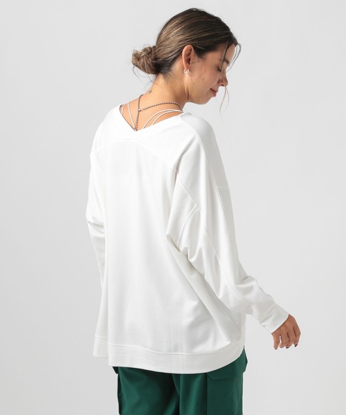 BAYFLOW（ベイフロー）の「[ヒップまでカバーする丈感]ポンチポンチョプルオーバー（その他トップス・レディース・マスタード/モカ/チャコール/オフホワイト・FREE）」の9枚目の写真