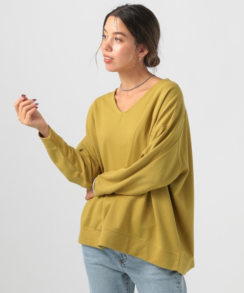 BAYFLOW（ベイフロー）の「[ヒップまでカバーする丈感]ポンチポンチョプルオーバー（その他トップス・レディース・マスタード/モカ/チャコール/オフホワイト・FREE）」の18枚目の写真