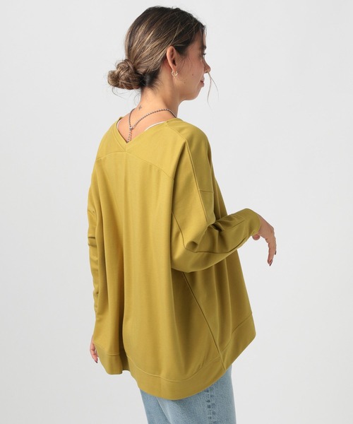 BAYFLOW（ベイフロー）の「[ヒップまでカバーする丈感]ポンチポンチョプルオーバー（その他トップス・レディース・マスタード/モカ/チャコール/オフホワイト・FREE）」の19枚目の写真