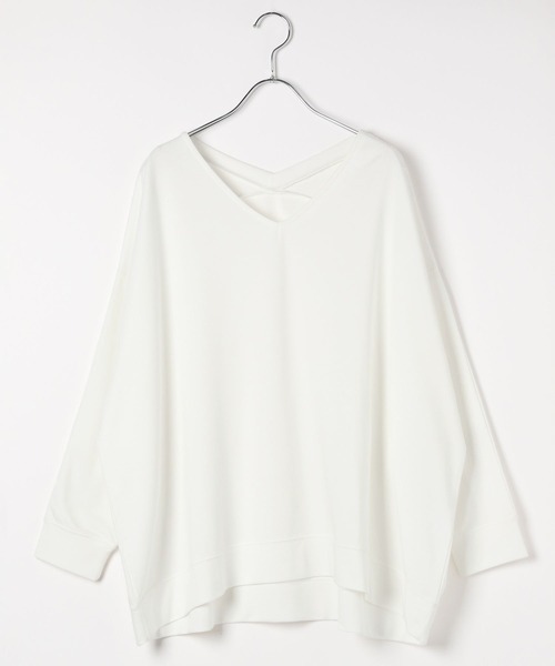 BAYFLOW（ベイフロー）の「[ヒップまでカバーする丈感]ポンチポンチョプルオーバー（その他トップス・レディース・マスタード/モカ/チャコール/オフホワイト・FREE）」の20枚目の写真