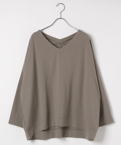 BAYFLOW（ベイフロー）の「[ヒップまでカバーする丈感]ポンチポンチョプルオーバー（その他トップス・レディース・マスタード/モカ/チャコール/オフホワイト・FREE）」の22枚目の写真