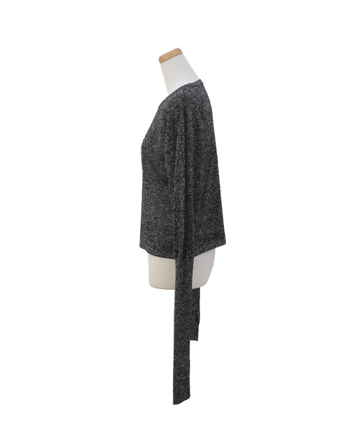 MIELI INVARIANT(ミエリインヴァリアント)の「Glitter Semi Sheer Knit P/O(ニット/セーター・レディース・ブラック/アイボリー・FREE)」の21枚目の写真