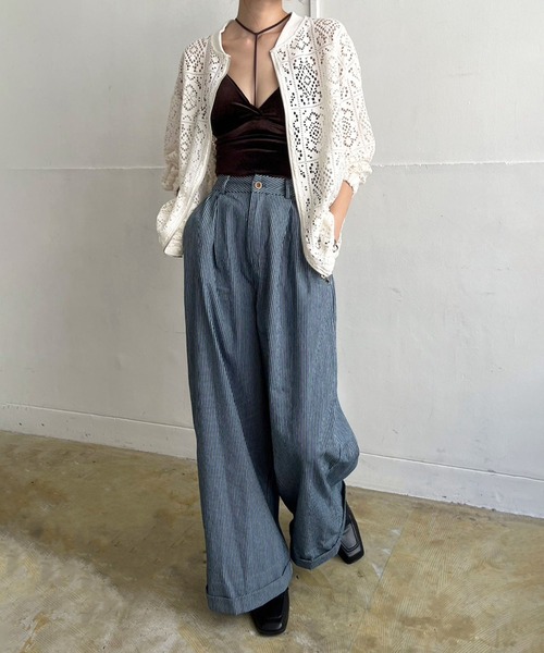 Jewelobe(ジュエローブ)の「Tストラップカットベロアブラキャミソール(キャミソール・レディース・ブラック/グレー/ボルドー/ブラウン/ベージュ/ブルー・FREE)」の21枚目の写真