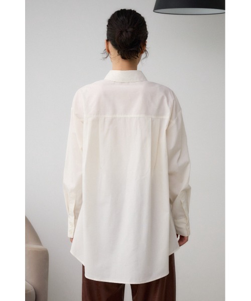 AZUL by moussy（アズールバイマウジー）の「ビスチェ付きオーバーシャツ（シャツ/ブラウス・レディース・ストライプ/アイボリー/ダークグリーン・FREE）」の12枚目の写真