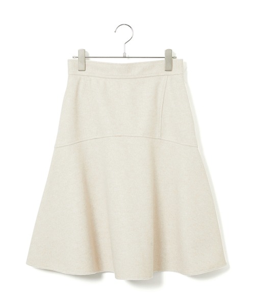VIS(ビス)の「【洗える】ジャージメルトンニーレングスセミフレアスカート(スカート・レディース・ベージュ系その他/チャコールグレー/ライトグリーン・M/S)」の17枚目の写真