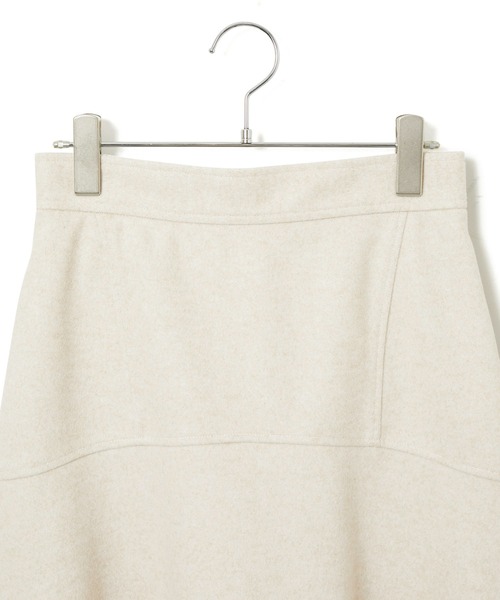 VIS(ビス)の「【洗える】ジャージメルトンニーレングスセミフレアスカート(スカート・レディース・ベージュ系その他/チャコールグレー/ライトグリーン・M/S)」の15枚目の写真