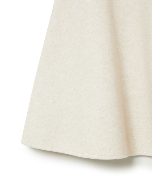 VIS(ビス)の「【洗える】ジャージメルトンニーレングスセミフレアスカート(スカート・レディース・ベージュ系その他/チャコールグレー/ライトグリーン・M/S)」の14枚目の写真