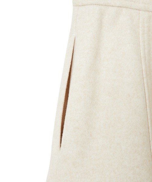 VIS(ビス)の「【洗える】ジャージメルトンニーレングスセミフレアスカート(スカート・レディース・ベージュ系その他/チャコールグレー/ライトグリーン・M/S)」の13枚目の写真