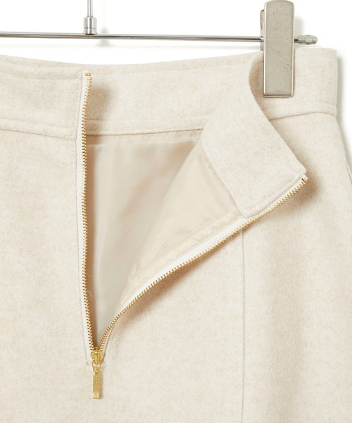 VIS(ビス)の「【洗える】ジャージメルトンニーレングスセミフレアスカート(スカート・レディース・ベージュ系その他/チャコールグレー/ライトグリーン・M/S)」の12枚目の写真