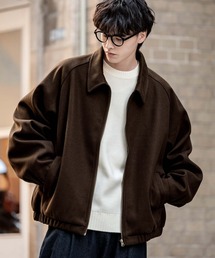 -80's vintage チェック柄 ZIPブルゾン 短丈ブラウン フランネル 80's vintage チェック柄 ZIPブルゾン 短丈ブラウン フランネル