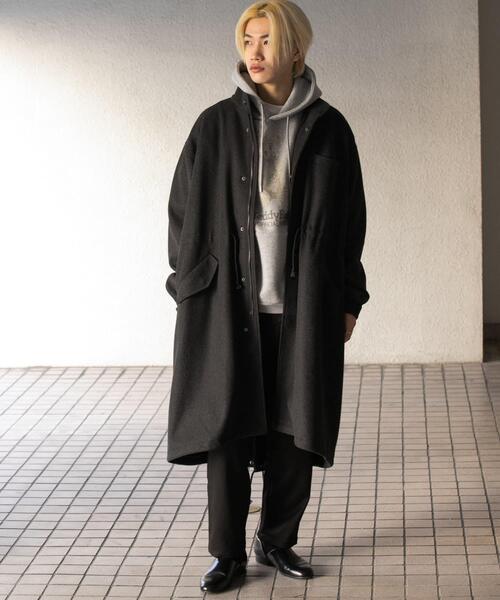 セール】ウールライクダブルタックテーパードパンツ（その他パンツ