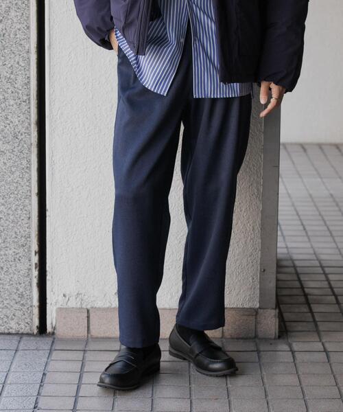 セール】ウールライクダブルタックテーパードパンツ（その他パンツ
