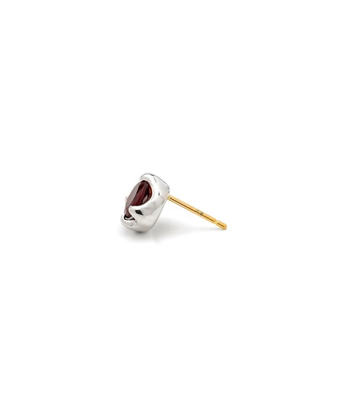 Bloody Mary(ブラッディマリー)の「「BloodyMary/ブラッディマリー」ナットピアス -果実- / シルバー925 一粒石 天然石ピアス(トパーズ/ガーネット) メンズ レディース(ピアス(片耳用)・メンズ・ブルー/クリアブラウン/スカイブルー/レッド・FREE)」の12枚目の写真