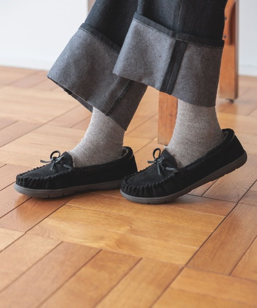 セール】撥水ファーモカシン（モカシン/デッキシューズ）｜studio CLIP