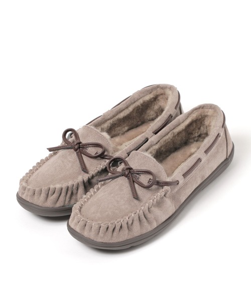 studio CLIP(スタディオクリップ)の「撥水ファーモカシン(モカシン/デッキシューズ・レディース・ライトグレー/グレー/ベージュ/ブラック・SMALL/LARGE/MEDIUM)」の20枚目の写真