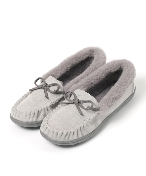 studio CLIP(スタディオクリップ)の「撥水ファーモカシン(モカシン/デッキシューズ・レディース・ライトグレー/グレー/ベージュ/ブラック・SMALL/LARGE/MEDIUM)」の21枚目の写真