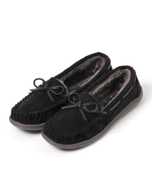 studio CLIP(スタディオクリップ)の「撥水ファーモカシン(モカシン/デッキシューズ・レディース・ライトグレー/グレー/ベージュ/ブラック・SMALL/LARGE/MEDIUM)」の22枚目の写真