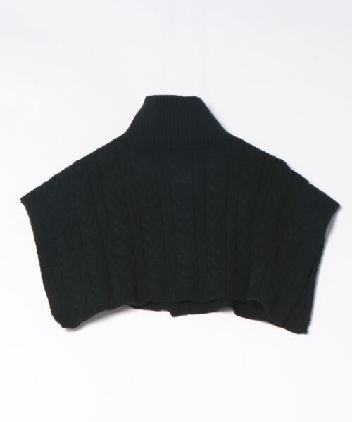 STYLEBLOCK（スタイルブロック）の「ケーブル編みニットクロップドトップス（ニット/セーター・レディース・ライトベージュ/ブラック/チャコールグレー・M）」の4枚目の写真