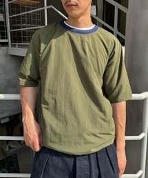 【ZOZO限定】配色ハーフスリーブナイロンプルオーバー