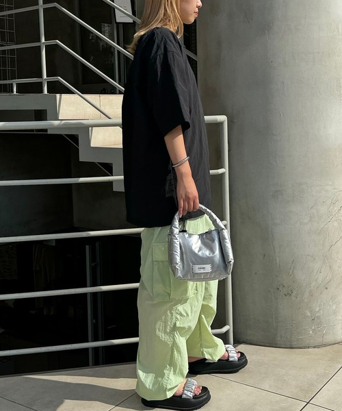 CIAOPANIC(チャオパニック)の「【ZOZO限定】配色ハーフスリーブナイロンプルオーバー(Tシャツ/カットソー・メンズ・カーキ/ブルーグレー/ブラック/ベージュ・XS/S/M/L/XL)」の8枚目の写真