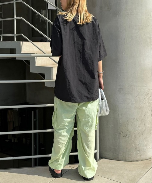 CIAOPANIC(チャオパニック)の「【ZOZO限定】配色ハーフスリーブナイロンプルオーバー(Tシャツ/カットソー・メンズ・カーキ/ブルーグレー/ブラック/ベージュ・XS/S/M/L/XL)」の9枚目の写真
