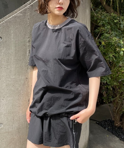 CIAOPANIC(チャオパニック)の「【ZOZO限定】配色ハーフスリーブナイロンプルオーバー(Tシャツ/カットソー・メンズ・カーキ/ブルーグレー/ブラック/ベージュ・XS/S/M/L/XL)」の11枚目の写真