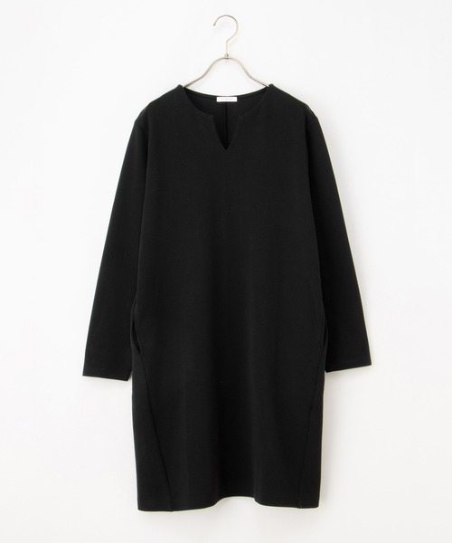 Honeys（ハニーズ）の「チュニックワンピース（チュニック・レディース・ダークグリーン/ブラック/チャコール/モカ・M/L/LL）」の21枚目の写真